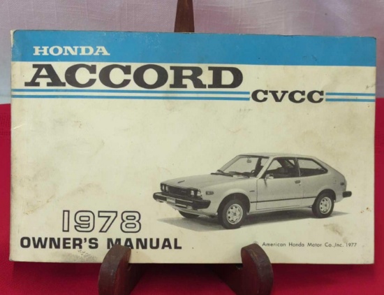 1978 HONDA ACCORD CVCC OWNERS MANUAL