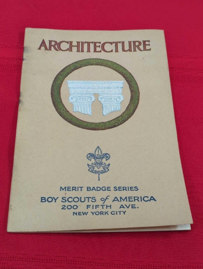 ARCHITECTURE MERIT BADGE SERIES BOY SCOUTS OF AMERICA BOOKLET 1925 3321
