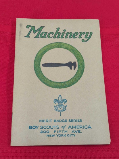 MACHINERY MERIT BADGE SERIES BOY SCOUTS OF AMERICA BOOKLET 1927, 3337