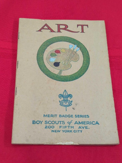 ART MERIT BADGE SERIES BOY SCOUTS OF AMERICA 3320BOOKLET 1927