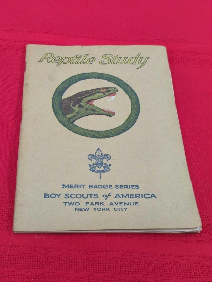 REPTILE STUDY MERIT BADGE SERIES BOY SCOUTS OF AMERICA BOOKLET 1029 - 3813