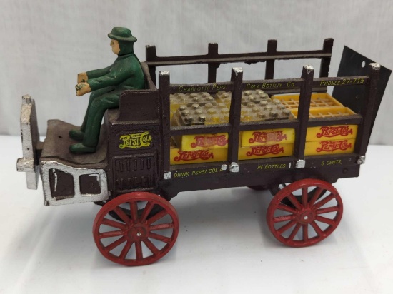 CAST IRON PEPSI COLA DELIVERY TRUCK