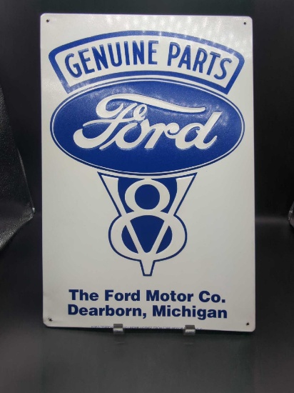 FORD V,8 GENUINE PARTS TIN SIGN 11"X16" REPLICA