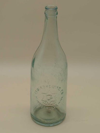 GLUEK BREWING CO MINNEAPOLIS, MINN. VINTAGE BEER BOTTLE 11.5"
