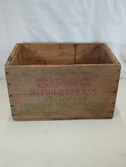 REMINGTON UMC KLEANBORE NITRO EXPRESS WETPROOF AMMUNITION BOX 15"X9.5"X9" EMPTY