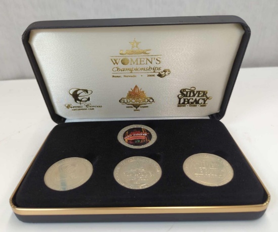 USBC WOMAN CHAMPIONSHIP 2006 GAMING TOKENS $1.00 CIRCUS CIRCUS, ELDORADO, SILVER LEGACY