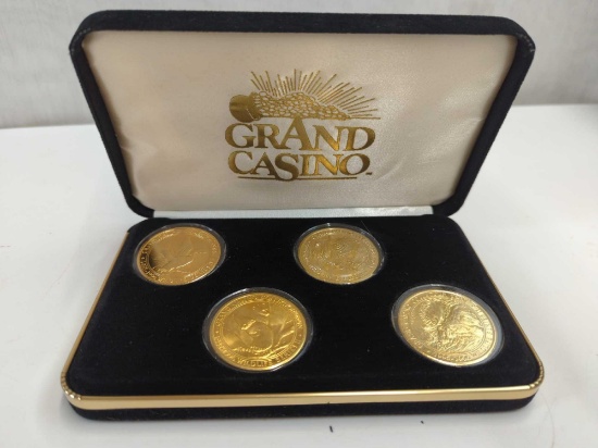 GRAND CASINO WILDLIFE COLLECTOR SERIES COINS