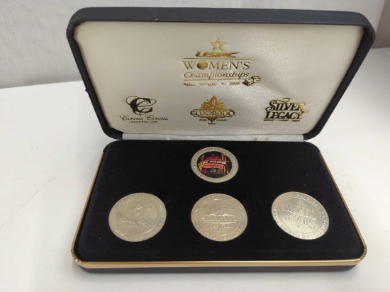 USBC WOMAN CHAMPIONSHIPS 2006 $1.00 GAMING TOKENS ELDORADO SILVER LEGACY CIRCUS CIRCUS