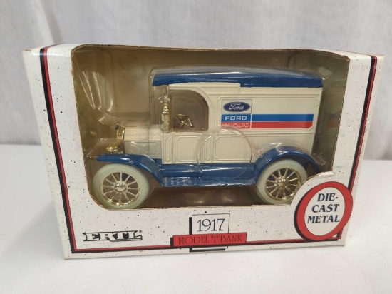 1917 FORD MODEL T BANK ERTL DIE CAST REPLICA 1:25 SCALE