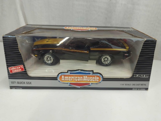 1971 BUICK GSX ERTL DIE CAST METAL REPLICA 1:18 SCALE AMERICAN MUSCLE CAR