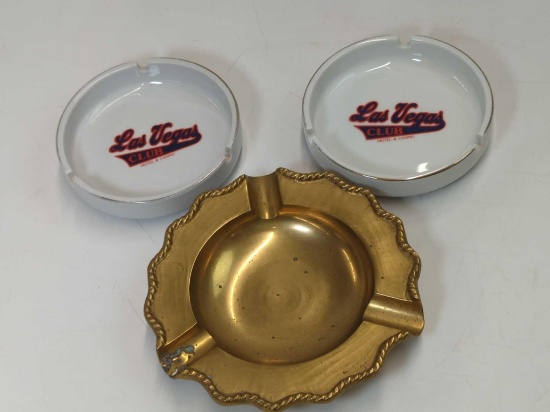 LAS VEGAS CLUB ASHTRAYS , ASHTRAY MADE IN INDIA