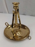 BALDWIN BRASS CHAMBERSTICK NAUTICAL GIMBLE CANDLE HOLDER 6