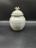 POTTERY JAR WITH LID