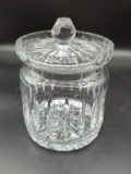 LEAD CRYSTAL BISCUIT BARREL JAR
