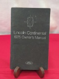 1975 FORD LINCOLN CONTINENTAL OWNERS MANUAL