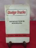 DODGE MODELS 100 THROUGH 300 OPERATORS MANUAL - 1965 DODGE D100 OSAGE IOWA