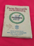 FARM RECORDS AND BOOKKEEPING MERIT BADGE SERIES BOY SCOUTS OF AMERICA BOOKLET 1929 - 3349