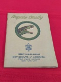 REPTILE STUDY MERIT BADGE SERIES BOY SCOUTS OF AMERICA BOOKLET 1029 - 3813