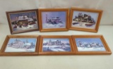 VINTAGE AUTO FRAMED PICTURES - DALE KLEE ARTIST 5x7