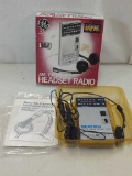 GE AM/FM STEREO HEADSET RADIO - UNTESTED