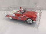 RED CROWN 1994 HAPPY HOLIDAYS! SANTA 1955 CHEVY CONVERTIBLE 1:25 SCALE REPLICA DIE CAST METAL