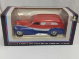 1946 CHEVROLET SEDAN DELIVERY STREET ROD BANK 1:23 SCALE REPLICA DIE CAST METAL