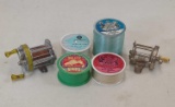 VINTAGE FISHING LINE & REEL LOT - PORTAGE MEDINA & SOUTH BEND MODEL G