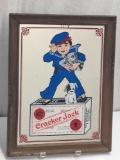 CRACKER JACK MIRROR IN WOOD FRAME 10 1/2 X 13 1/2