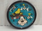GOOFY HEADS BATTERY OPERATED WALL CLOCK UNTESTED 10