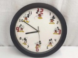 MICKEY MOUSE WALL CLOCK BATTERY OPERATED UNTESTED 11