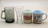 NOVELTY CUP & GLASS LOT - HAMBURGLAR, HEINZ, COUNTRY KITCHEN & ANNIE