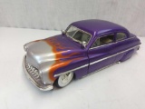 1949 ERTL AMERICAN MUSCLE MERCURY LEAD SLED PURPLE WITH FLAMES 1:18 SCALE DIE CAST REPLICA