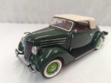 1936 FRANKLIN MINT FORD DELUXE CONVERTIBLE 1:24 SCALE REPLICA NO BOX
