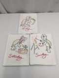 EMBROIDERY DAY OF THE WEEK TOWELS ONLY FRIDAY - SUNDAY
