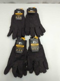 ALL PURPOSE WELLS LAMONT WORK GLOVES SIZE S (4) NEW