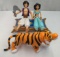 DISNEY 'S ALADDIN SET FIGURES PRINCESS JASMINE, ALADDIN, MAGIC CARPET & RAJAH