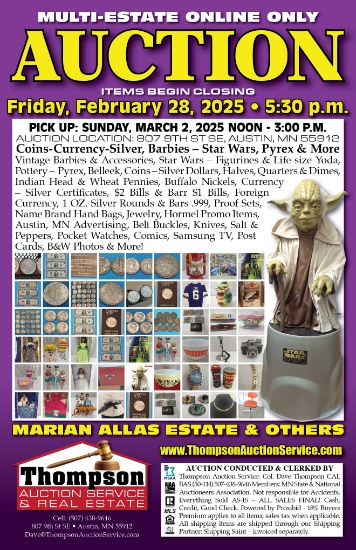 EXCITING ESTATE FINDS ONLINE ONLY AUCTION