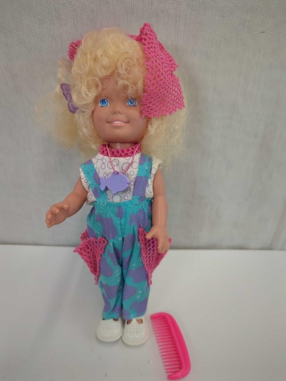 PLAYSKOOL 1987 DOLLY SURPRISE HAIR GROW DOLL 10" TALL UNTESTED NO BOX