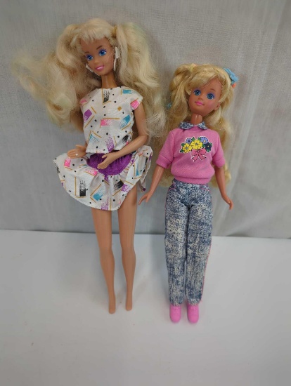 BARBIE DOLLS SKIPPER & SCHOOL FUN BARBIE NO BOXES NOT COMPLETE
