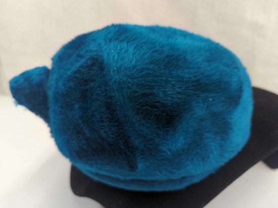 TEAL WOOL LADIES HAT CREATED BY YVETTE DUCKESS MADE IN ITALY