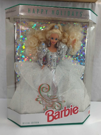 BARBIE DOLL SPECIAL EDITION 1992 HAPPY HOLIDAYS IN BOX BY MATTEL