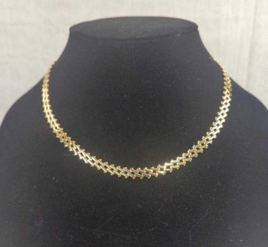 14 K GOLD NECKLACE 18.1 grams ( LOCAL JEWELER CONFIRMED AUTHENTICITY)