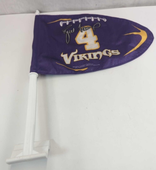 VIKINGS #4 BRETT FAVRE FLAG FOR YOUR VEHICLE