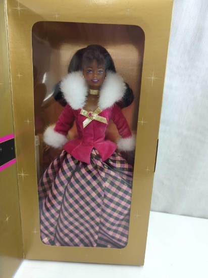 BARBIE DOLL AN AVON EXCLUSIVE WINTER RHAPSODY AFRICAN AMERICAN FSC#184861SECOND IN A SERIES BARBIE