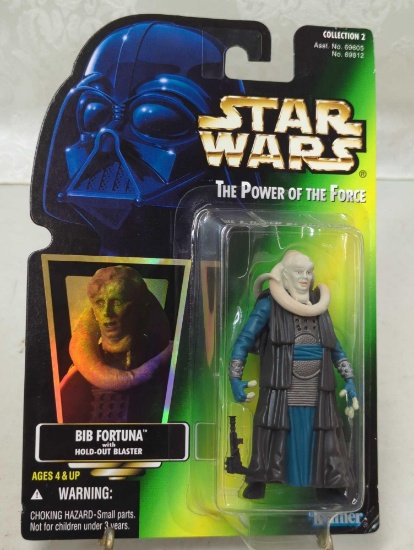 STAR WARS THE POWER OF THE FORCE - BIB FORTUNA W/ HOLD-OUT BLASTER- KENNER