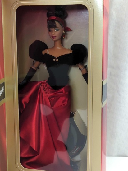BARBIE DOLL 1998 AN AVON EXCLUSIVE WINTER SPLENDOR BARBIE AFRICAN AMERICAN F110791 IN BOX MADE BY
