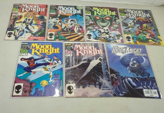 MARVEL MOON KNIGHT - FISTS OF KHONSHU AND SAGA COMICS LOT