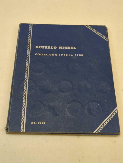BUFFALO NICKEL COLLECTION BOOK 1913 TO 1938 INCOMPLETE