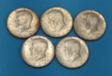 1964 KENNEDY HALF DOLLARS - 5