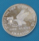 TRI-STATE REFINING ONE TROY OZ. .999 FINE SILVER ROUND